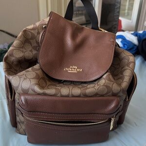 Coach Brown Baby Backpack